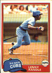 1981 Topps Baseball Cards      692     Lenny Randle